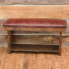 Stamped Leather Bench