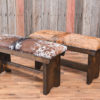 Cowhide Bench