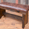 Stamped Leather Bench - Image 3