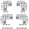 Cafe Sectional in Bella Otter - Image 5