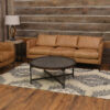 Abigail Tan Leather Sofa - Image 2