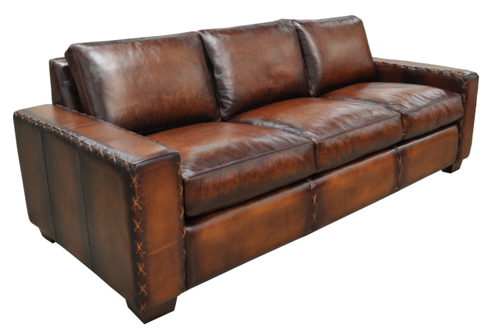 Breckenridge Sofa In Artisan Patina, Western Leather Furniture