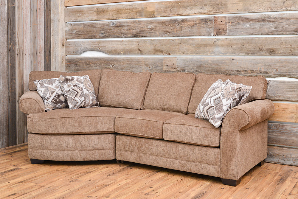 Cuddler Sofa In Perth Leather Back At