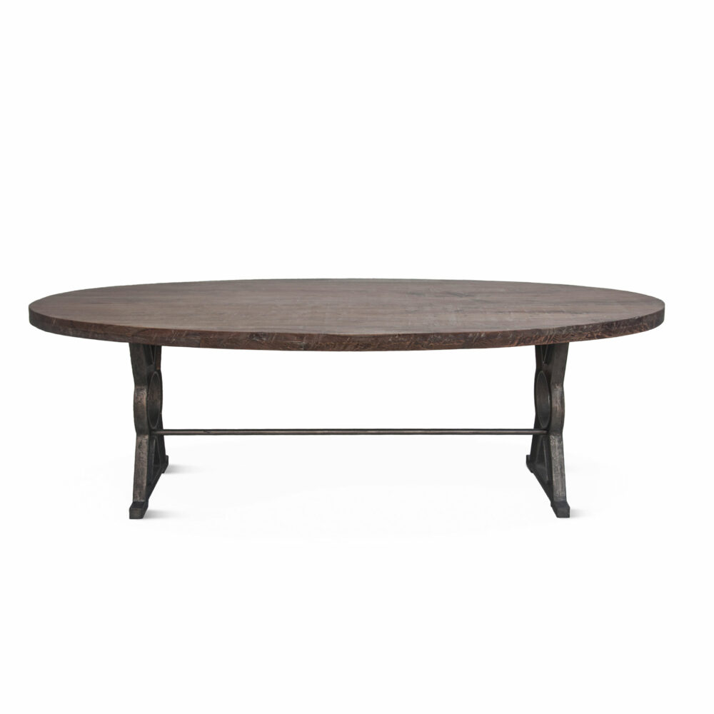 French Market Dining Table 94in Oval