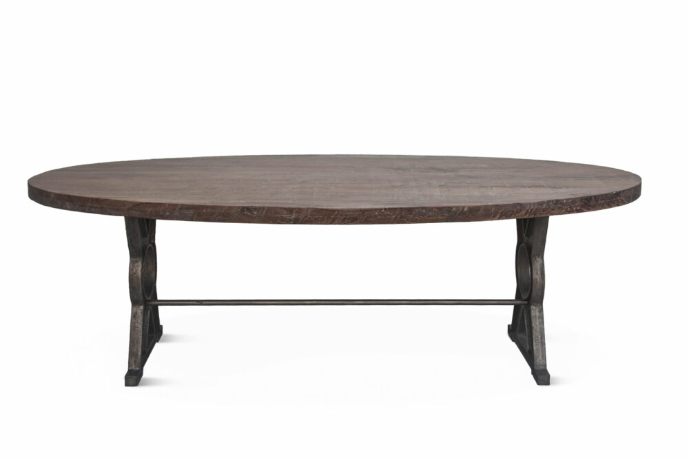 French Market Dining Table 94in Oval