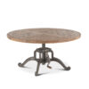 Industrial Loft Coffee Table, round, weather gray