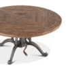 Industrial Loft Coffee Table, round, weather gray