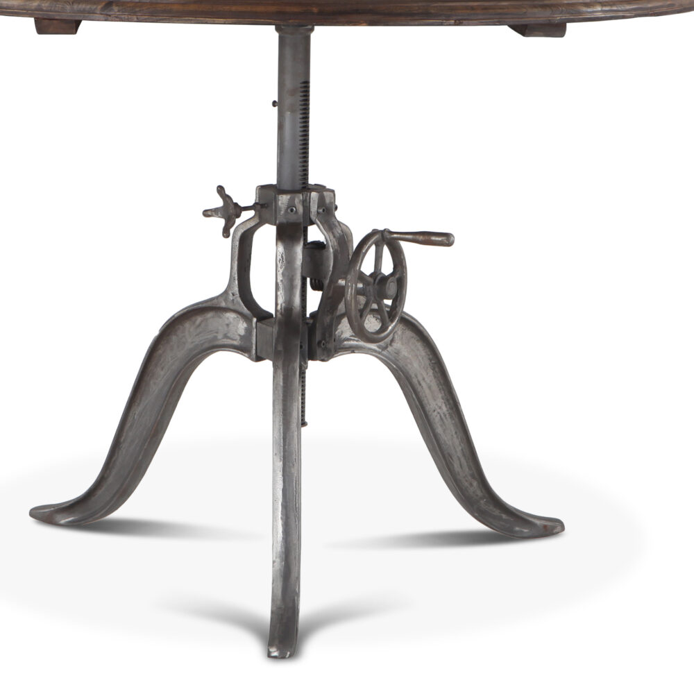 Industrial Loft Round Dining Table, 48