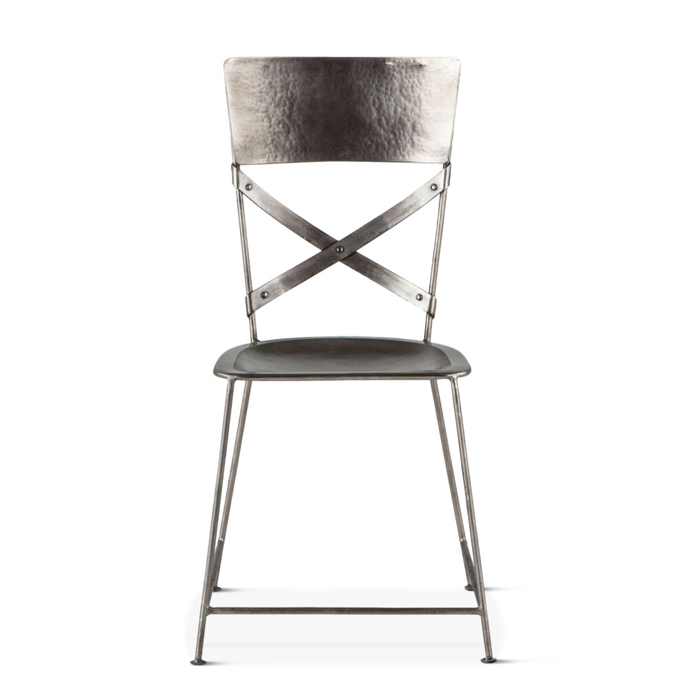 Industrial Loft Side Chair 16in- nickel