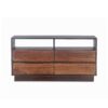 San Marino 64-Inch Acacia Wood Live Edge Dresser in Raw Walnut Finish