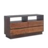 San Marino 64-Inch Acacia Wood Live Edge Dresser in Raw Walnut Finish