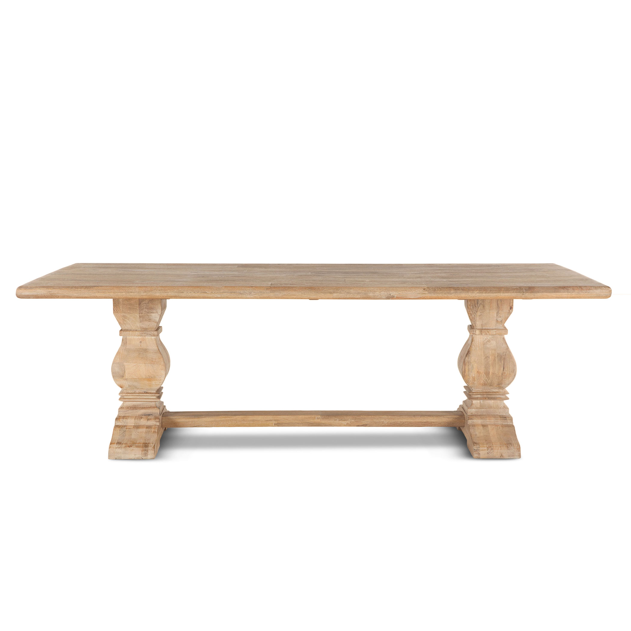 San Rafael Rectangle Mango Wood Dining Table in Antique Oak Finish ...