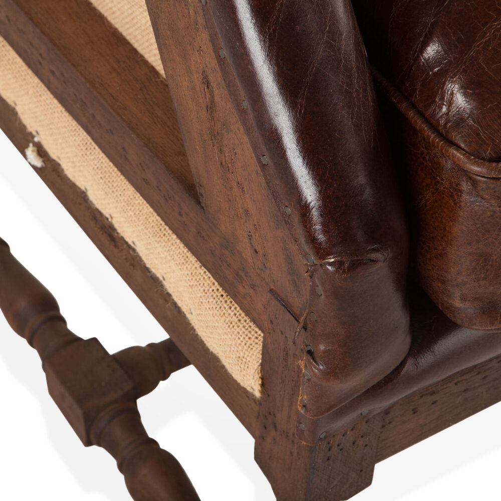 Sicily Chair- vintage cigar leather