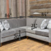 Cafe Sectional in Bella Otter - Image 2