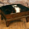 Cowhide Storage Ottoman - Image 4