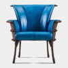 Navajo Dining Chair in Hand Painted Blue - Image 2