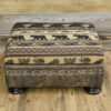 rustic ottoman