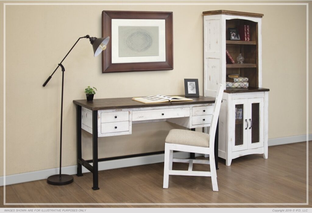 Vintage White Desk - Back at the Ranch Furniture