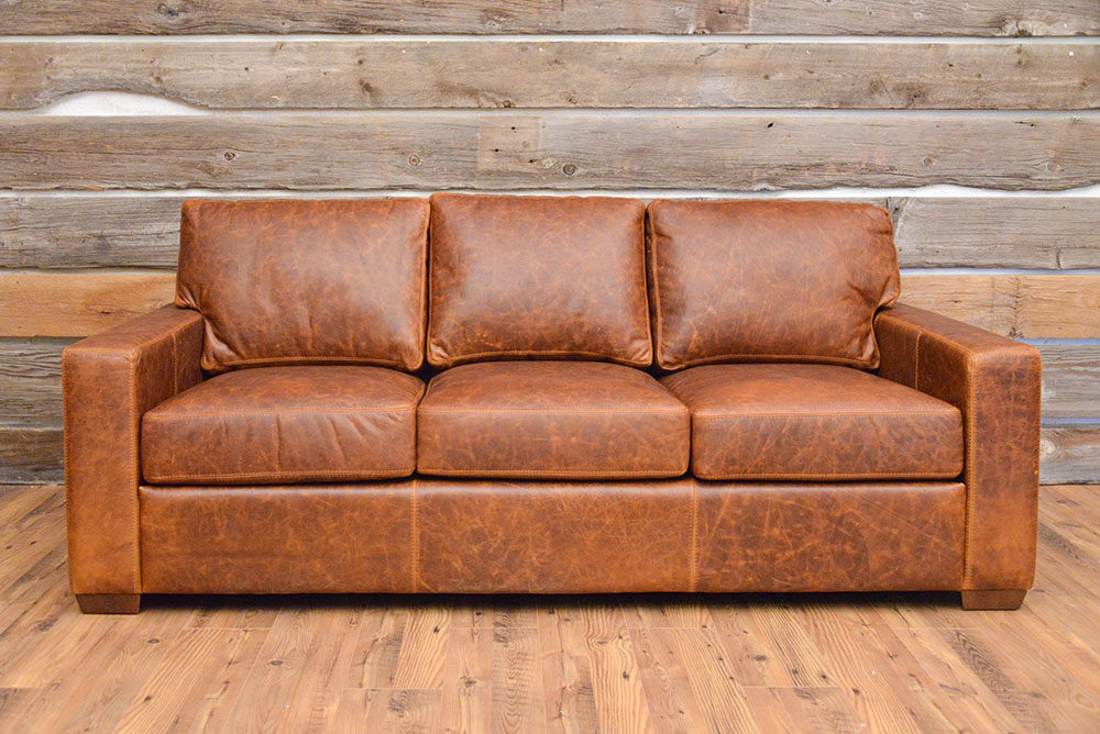 Jeg er stolt journalist pas City Craft Sofa in Polo Club Caramel - Back at the Ranch Furniture