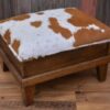 Cowhide Storage Ottoman - Image 3