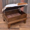 Cowhide Storage Ottoman - Image 2