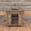 Reclaimed Barnwood Stone Vanity - Image 2